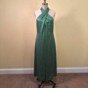 Fifteen Twenty x Birdie James | Ivy Midi Dress in Jade Green Size L
